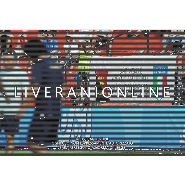 Allenamento Nazionale Italiana in ritiro a Baden - 02.06.2008 Austria Euro 2008 Nella Foto: STRISCIONE TIFOSI Ph.Vitez-Ag. Aldo Liverani