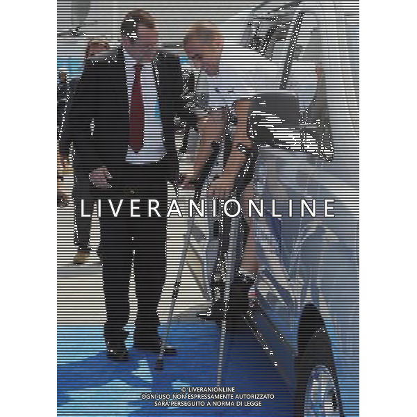Conferenza Stampa Donadoni Roberto e Cannavaro Fabio Baden - 03.06.2008 Nella Foto:ARRIVO DI CANNAVARO FABIO A CASA AZZURRI /Ph.Vitez-Ag. Aldo Liverani