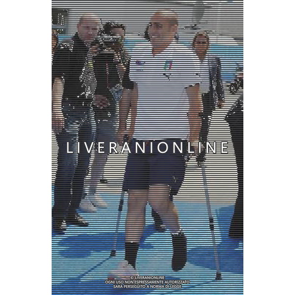 Conferenza Stampa Donadoni Roberto e Cannavaro Fabio Baden - 03.06.2008 Nella Foto:ARRIVO DI CANNAVARO FABIO A CASA AZZURRI /Ph.Vitez-Ag. Aldo Liverani