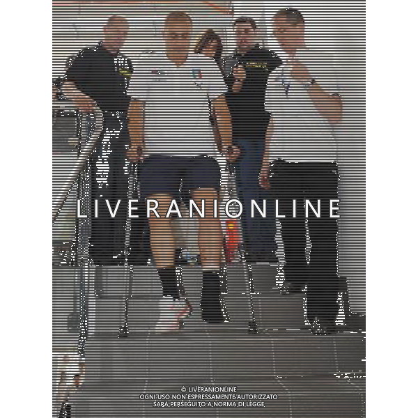 Conferenza Stampa Donadoni Roberto e Cannavaro Fabio Baden - 03.06.2008 Nella Foto:CANNAVARO FABIO DOPO LA CONFERENZA STAMPA /Ph.Vitez-Ag. Aldo Liverani