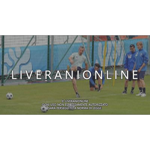 Allenamento Nazionale Italiana a Baden Austria Euro 2008 03.06.2008 Nella Foto: DONADONI ROBERTO CON DI NATALE ANTONIO, AMBROSINI MASSIMO E BORRIELLO MARCO Ph.Vitez/Ag. Aldo Liverani