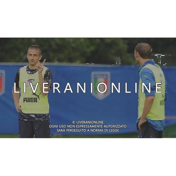 Allenamento Nazionale Italiana a Baden - 02.06.2008 Ritiro Austria Euro 2008 Nella Foto: alessandro GAMBERINI E giorgio CHIELLINI Ph.Vitez-Ag. Aldo Liverani