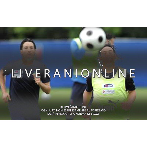 Allenamento Nazionale Italiana a Baden - 03.06.2008 Ritiro Austria Euro 2008 Nella Foto: gianluca ZAMBROTTA e Mauro german CAMONARESI Ph.Vitez-Ag. Aldo Liverani