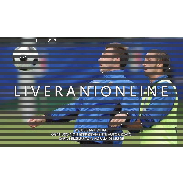 Allenamento Nazionale Italiana a Baden - 03.06.2008 Ritiro Austria Euro 2008 Nella Foto: antonio CASSANO E giorgio CHIELLINI Ph.Vitez-Ag. Aldo Liverani