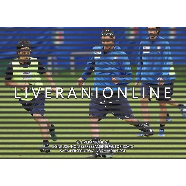 Allenamento Nazionale Italiana a Baden - 03.06.2008 Ritiro Austria Euro 2008 Nella Foto: marco MATERAZZI e mauro german CAMONARESI Ph.Vitez-Ag. Aldo Liverani