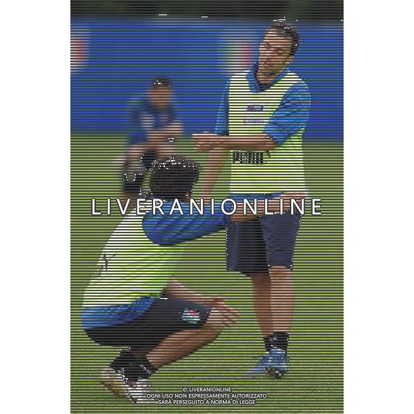Allenamento Nazionale Italiana a Baden - 03.06.2008 Ritiro Austria Euro 2008 Nella Foto: alessandro DEL PIERO DISCUTE CON GATTUSO gennaro Ph.Vitez-Ag. Aldo Liverani