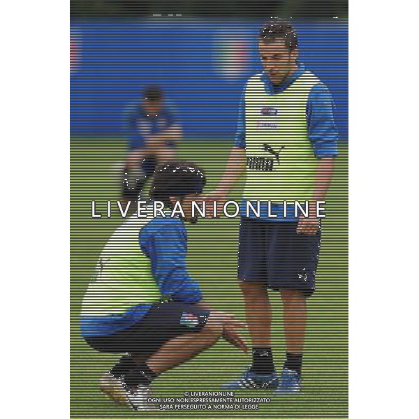 Allenamento Nazionale Italiana a Baden - 03.06.2008 Ritiro Austria Euro 2008 Nella Foto: alessandro DEL PIERO DISCUTE CON GATTUSO gennaro Ph.Vitez-Ag. Aldo Liverani