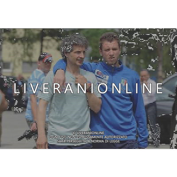 Allenamento Nazionale Italiana a Baden - 04.06.2008 Ritiro Austria Euro 2008 Nella Foto: antonio CASSANO con mario Bortolazzi Ph.Vitez-Ag. Aldo Liverani