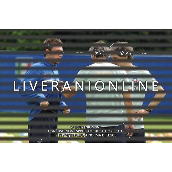 Allenamento Nazionale Italiana a Baden - 04.06.2008 Ritiro Austria Euro 2008 Nella Foto: antonio CASSANO con Roberto DONADONI e mario Bortolazzi Ph.Vitez-Ag. Aldo Liverani