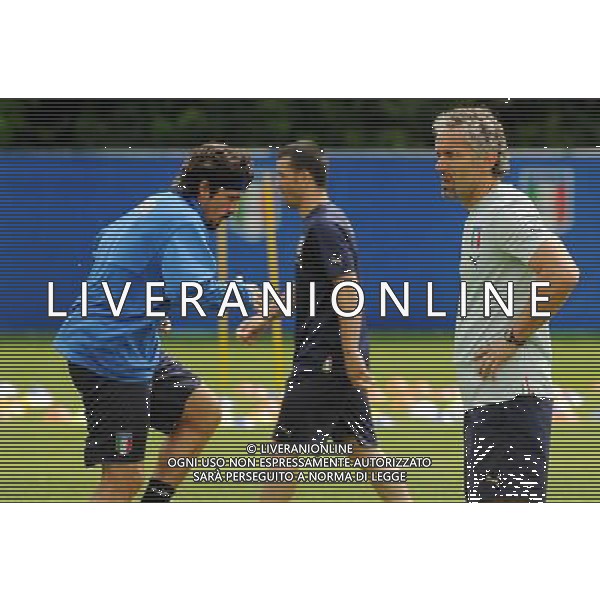 Allenamento Nazionale Italiana a Baden - 04.06.2008 Ritiro Austria Euro 2008 Nella Foto: roberto DONADONI e gennaro gattuso Ph.Vitez-Ag. Aldo Liverani