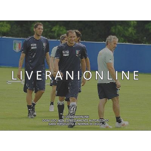 Allenamento Nazionale Italiana a Baden - 04.06.2008 Ritiro Austria Euro 2008 Nella Foto: giorgio CHIELLINI e Roberto DONADONI Ph.Vitez-Ag. Aldo Liverani