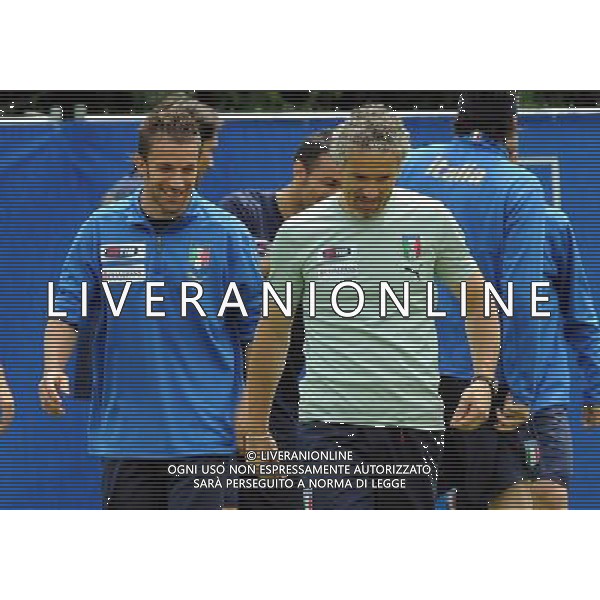 Allenamento Nazionale Italiana a Baden - 04.06.2008 Ritiro Austria Euro 2008 Nella Foto: alessandro DEL PIERO e robarto DONADONI Ph.Vitez-Ag. Aldo Liverani