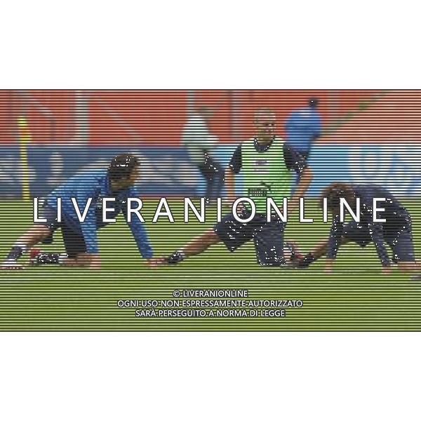 Allenamento Nazionale Italiana Baden - 05.06.2008 Nella Foto:DE ROSSI SCHERZA CON TONI E PIRLO /Ph.Vitez-Ag. Aldo Liverani