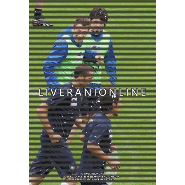 Allenamento Nazionale Italiana Baden - 05.06.2008 Nella Foto:GATTUSO SCHERZA CON CASSANO /Ph.Vitez-Ag. Aldo Liverani