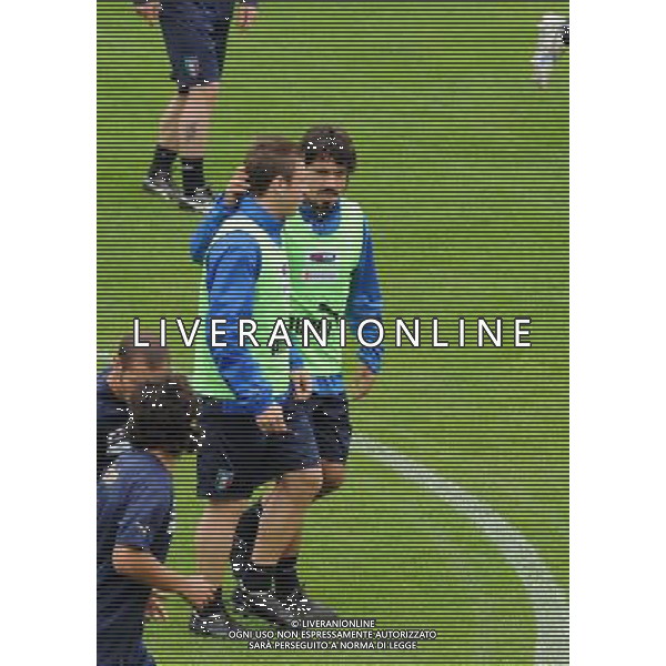 Allenamento Nazionale Italiana Baden - 05.06.2008 Nella Foto:GATTUSO SCHERZA CON CASSANO /Ph.Vitez-Ag. Aldo Liverani