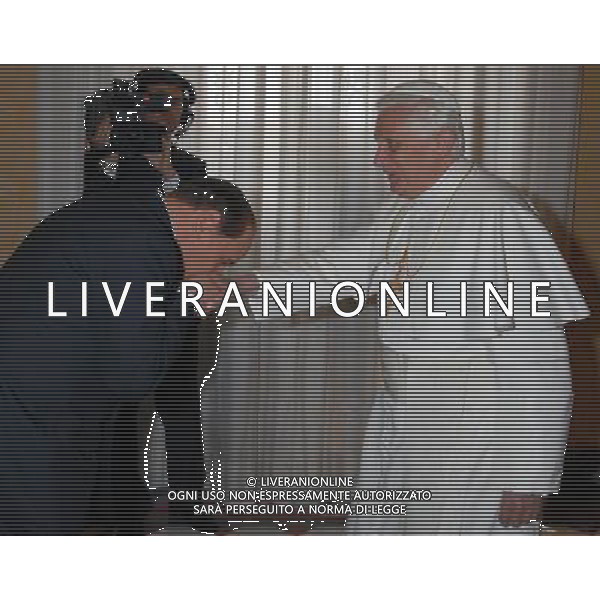 Citta\' del Vaticano 06 06 2008 Sua Santita\' Papa Benedetto XVI riceve in udienza il Presidente del Consiglio Silvio Berlusconi e il sottosegretario Gianni Letta. Flavio Ianniello / Vatican Pool/Ag. Aldo Liverani Sas