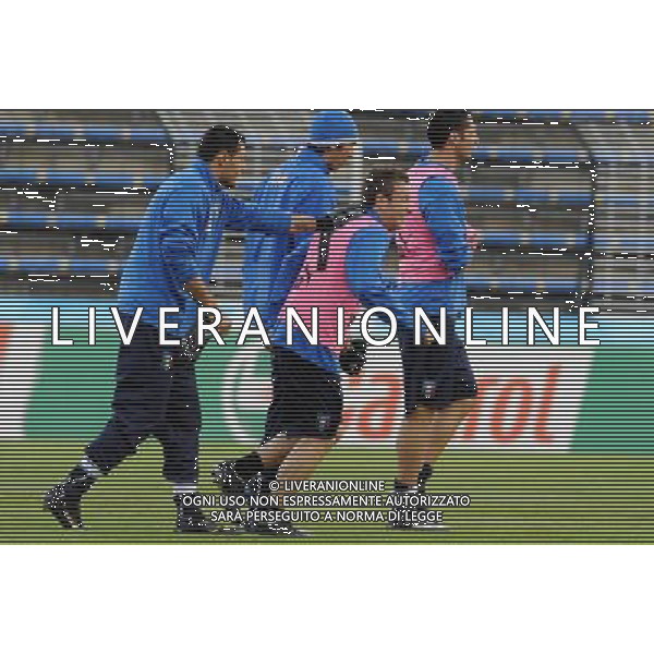 Allenamento Nazionae Italiana Baden - 06.06.2008 Nella Foto:CASSANO SCHERZA CON AMELIA /Ph.Vitez-Ag. Aldo Liverani