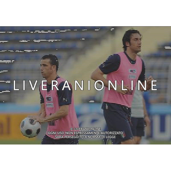 Allenamento Nazionae Italiana Baden - 06.06.2008 Nella Foto:DI NATALE-TONI /Ph.Vitez-Ag. Aldo Liverani