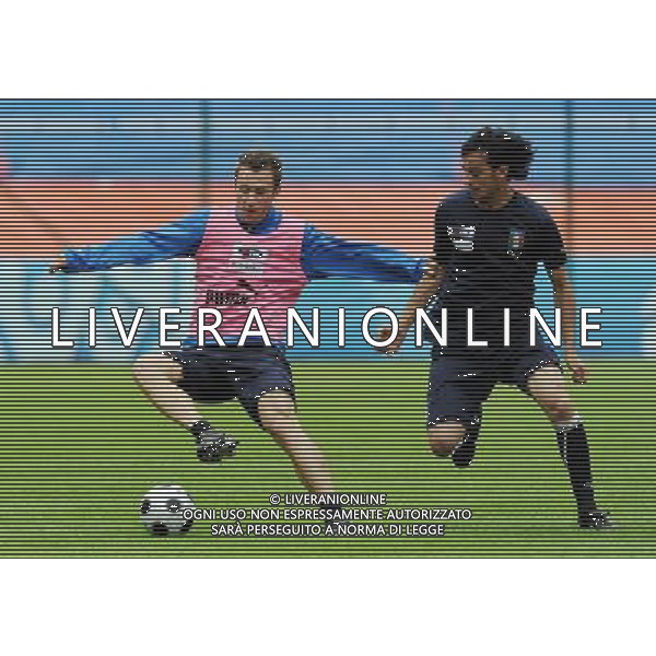 Allenamento Nazionae Italiana Baden - 06.06.2008 Nella Foto:CASSANO-AQUILANI /Ph.Vitez-Ag. Aldo Liverani