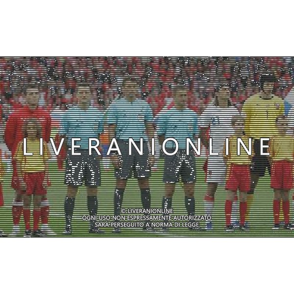 Svizzera - Repubblica Ceca - Europei 2008 nella foto arbitro roberto rosetti con la terna arbitrale ph luzzani/Ag. Aldo Liverani sas