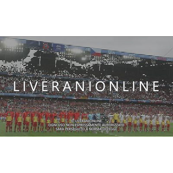 Svizzera - Repubblica Ceca - Europei 2008 nella foto le due formazioni schierate ph luzzani/Ag. Aldo Liverani sas