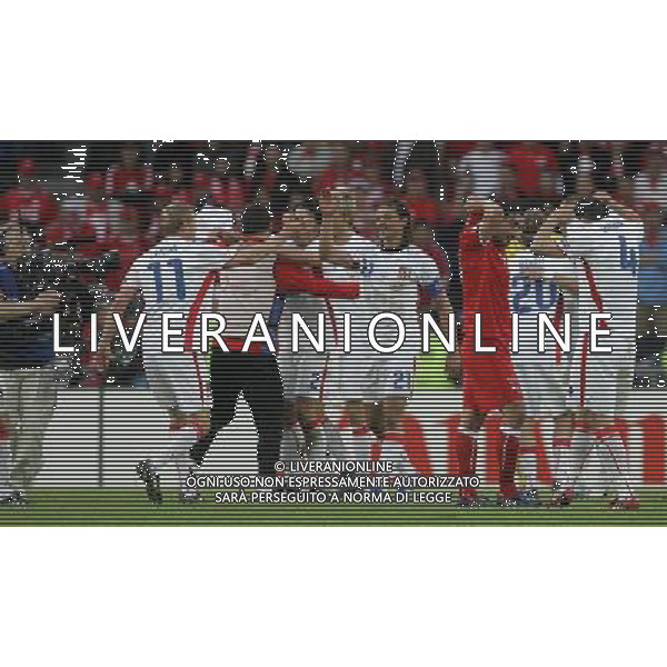 Basilea 07-06-2008 Campionati europei calcio EURO 2008 svizzera-rep. ceca 0:1 nella foto esultanza repubblica ceca a fine gara ph marco luzzani/ag aldo liverani s.a.s.