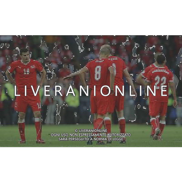 Basilea 07-06-2008 Campionati europei calcio EURO 2008 svizzera-rep. ceca 0:1 nella foto delusione svizzera a fine gara ph marco luzzani/ag aldo liverani s.a.s.