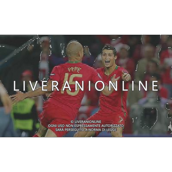 esultanza dopo il gol di Pepe con Cristiano Ronaldo - 07.06.2008 - Portogallo - Turchia - Europei 2008 Photo: Firo Sport / Icon Sport / Ag. Aldo Liverani Sas - ITALY ONLY - EDITORIAL USE ONLY - *** Local Caption ***