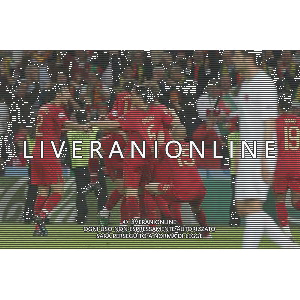 abbracci esultanza dopo il gol di Raul MEIRELES - 07.06.2008 - Portogallo - Turchia - Europei 2008 Photo: Manuel Blondeau / Icon Sport / Ag. Aldo Liverani Sas - ITALY ONLY - EDITORIAL USE ONLY - *** Local Caption ***