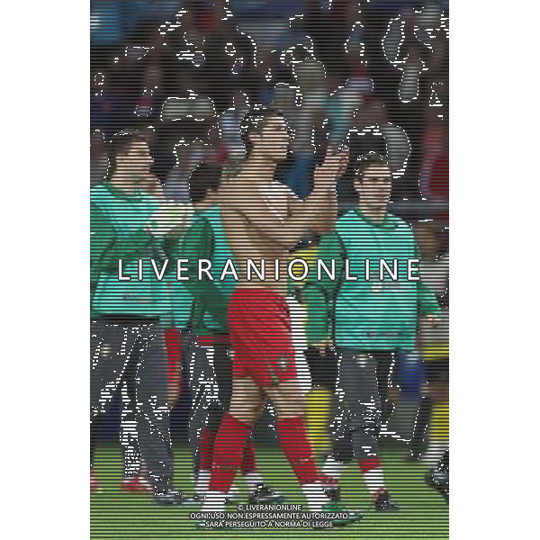 esultanza di Cristiano RONALDO a fine gara - 07.06.2008 - Portogallo / Turchia - Europei 2008 Photo: Manuel Blondeau / Icon Sport/Ag. Aldo Liverani Sas - ITALY ONLY - *** Local Caption ***