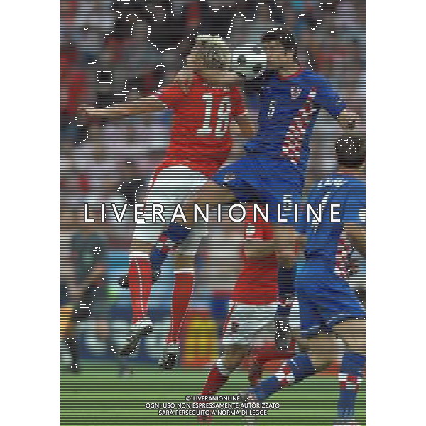 Austria-Croazia UEFA EUROPEI 2008 Gruppo B M03 Vienna - 08.06.2008 Nella Foto: CORLUKA-KIENAST Ph.Vitez/Ag. Aldo Liverani