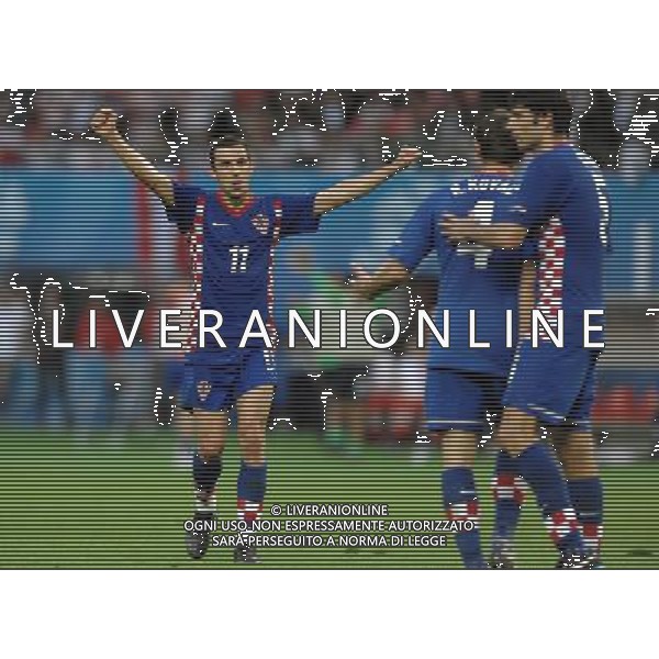 Austria-Croazia UEFA EUROPEI 2008 Gruppo B M03 Vienna - 08.06.2008 Nella Foto: ESULTANZA FINALE CROAZIA Ph.Vitez/Ag. Aldo Liverani