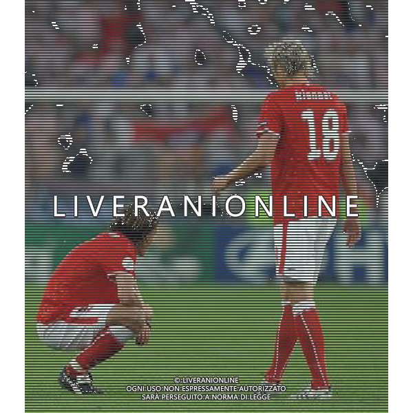 Austria-Croazia UEFA EUROPEI 2008 Gruppo B M03 Vienna - 08.06.2008 Nella Foto: DELUSIONE AUSTRIA A FINE GARA Ph.Vitez/Ag. Aldo Liverani