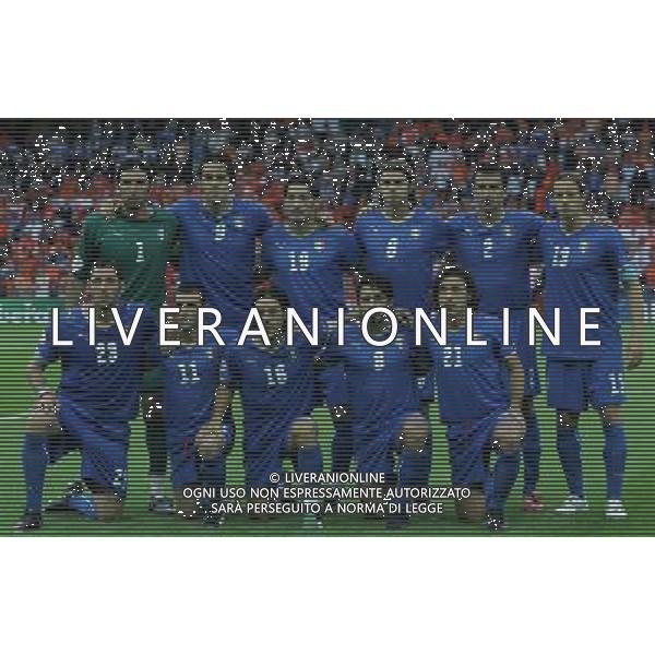 Olanda - Italia 09/06/2008 Europei 2008 nella foto la formazione italiana ph Luzzani/Ag. Aldo Liverani sas