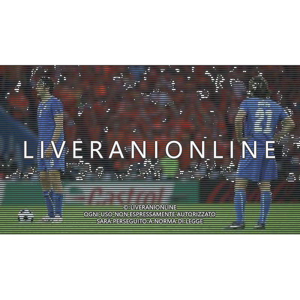 Olanda - Italia 09/06/2008 Europei 2008 nella foto LA DELUSIONE DI LUCA TONI E ANDREA PIRLO ph Luzzani/Ag. Aldo Liverani sas