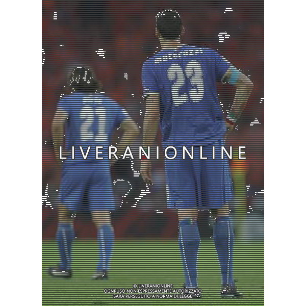 Olanda - Italia 09/06/2008 Europei 2008 nella foto LA DELUSIONE DI MARCO MATERAZZI E ANDREA PIRLO ph Luzzani/Ag. Aldo Liverani sas