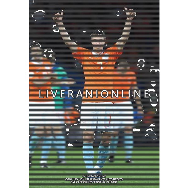 UEFA EURO 2008 Gruppo C M06 Berna - 09.06.2008 Olanda-Italia Nella Foto:VAN PERSIE ESULTA A FINE PARTITA /Ph.Vitez-Ag. Aldo Liverani