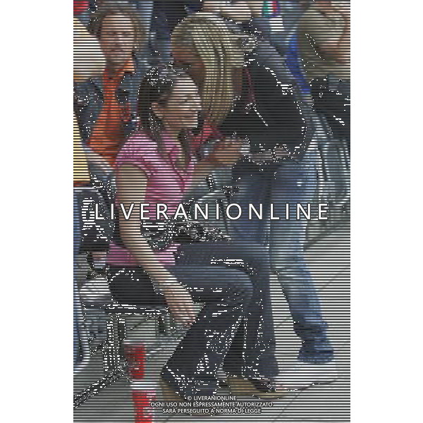 Prepartita Olanda - Italia 09/06/2008 Europei nella foto TAMARA PISNOLI MOGLIE DI DANIELE DE ROSSI E GENNARO GATTUSO ph Luzzani/Ag. Aldo Liverani sas