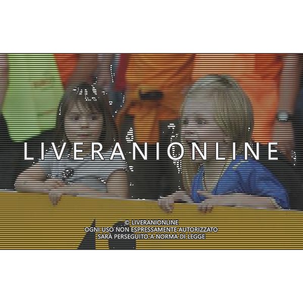 Prepartita Olanda - Italia 09/06/2008 Europei nella foto LA MOGLIE E FIGLIA DI DANIELE DE ROSSI CON LA FIGLIA DI GATTUSO ph Luzzani/Ag. Aldo Liverani sas