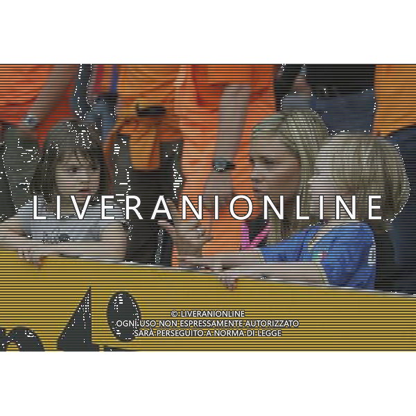 Prepartita Olanda - Italia 09/06/2008 Europei nella foto LA MOGLIE E FIGLIA DI DANIELE DE ROSSI CON LA FIGLIA DI GATTUSO ph Luzzani/Ag. Aldo Liverani sas