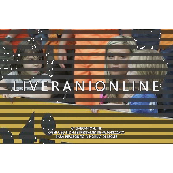 Prepartita Olanda - Italia 09/06/2008 Europei nella foto LA MOGLIE E FIGLIA DI DANIELE DE ROSSI CON LA FIGLIA DI GATTUSO ph Luzzani/Ag. Aldo Liverani sas