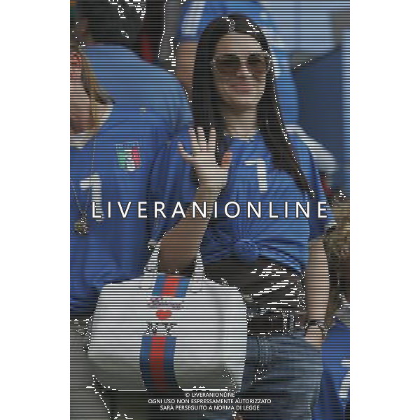 Prepartita Olanda - Italia 09/06/2008 Europei nella foto sonia amoruso moglie di alessandro DEL PIERO in tribuna ph Luzzani/Ag. Aldo Liverani sas