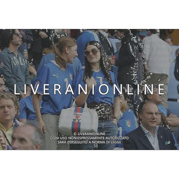 Prepartita Olanda - Italia 09/06/2008 Europei nella foto sonia amoruso moglie di alessandro DEL PIERO in tribuna ph Luzzani/Ag. Aldo Liverani sas