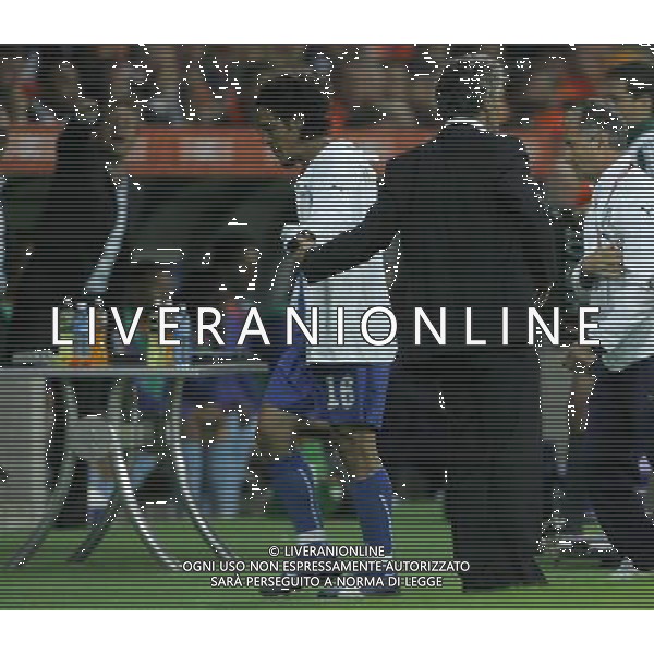 Olanda - Italia 09/06/2008 Europei 2008 nella foto ROBERTO DONADONI CON MAURO GERMAN CAMORANESI ph Luzzani/Ag. Aldo Liverani sas