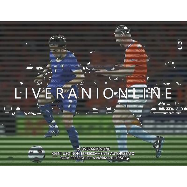 Olanda - Italia 09/06/2008 Europei 2008 nella foto ALESSANDRO DEL PIERO E OOIJER ph Luzzani/Ag. Aldo Liverani sas