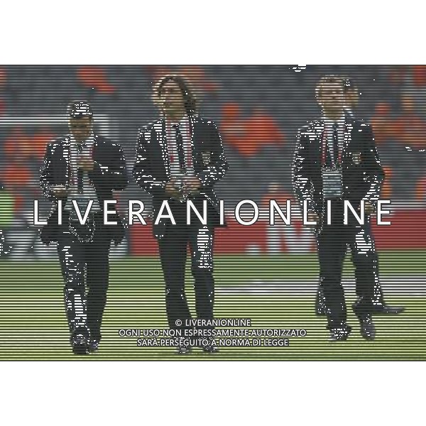 Prepartita Olanda - Italia 09/06/2008 Europei nella foto andrea pirlo in campo coi compagni ph Luzzani/Ag. Aldo Liverani sas