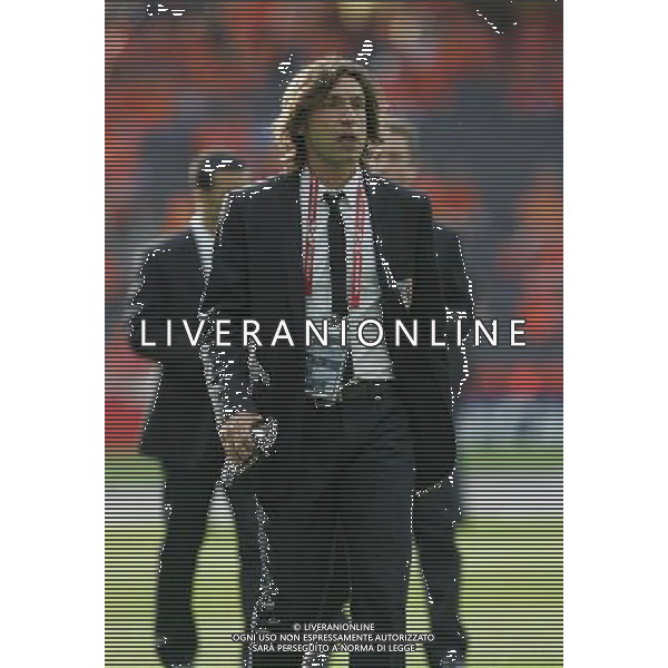 Prepartita Olanda - Italia 09/06/2008 Europei nella foto andrea pirlo in campo ph Luzzani/Ag. Aldo Liverani sas