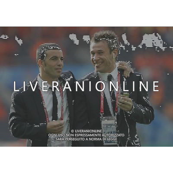 Prepartita Olanda - Italia 09/06/2008 Europei nella foto antonio cassano con di natale in campo ph Luzzani/Ag. Aldo Liverani sas