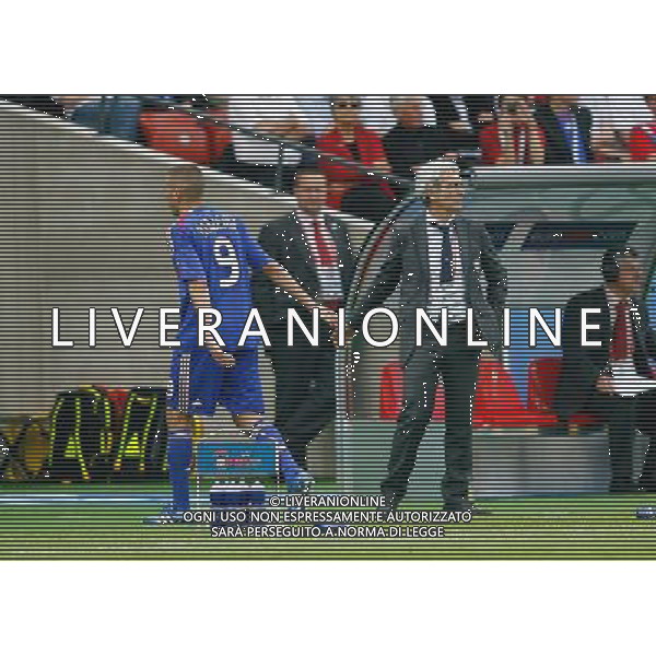 Karim BENZEMA / Raymond DOMENECH - 09.06.2008 - Romania / Francia - EUROPEI 2008 - SVIZZERA Photo: Icon Sport/Ag. Aldo Liverani Sas - ITALY ONLY -