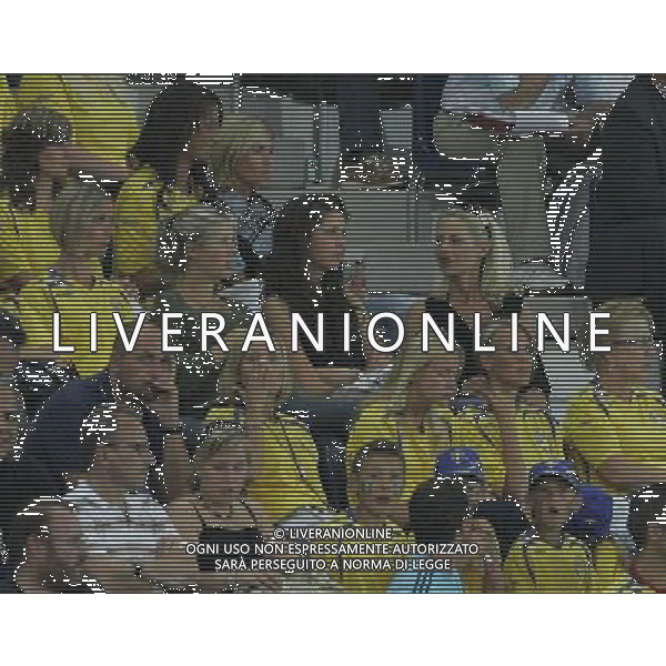 Grecia - Svezia 10/06/2008 Europei Austria nella foto moglie ibrahimovic in tribuna ph luzzani/Ag. Aldo Liverani Sas